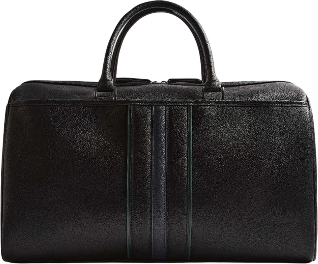 Ted Baker Kelvin Stripe Holdall Black - Borsa da Viaggio Weekend Uomo
