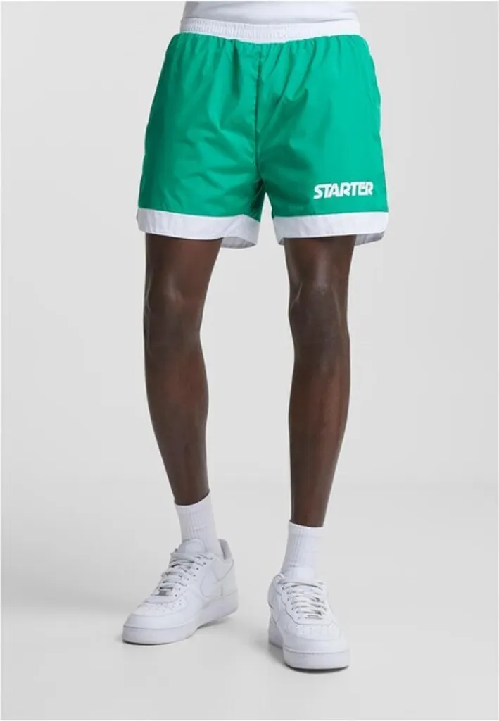 Short Starter Retro pour Homme Vert Bouteille - Taille L Style Sport