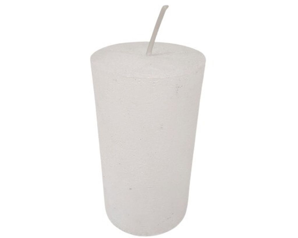 House of Rustic Kerze 12 cm weiß