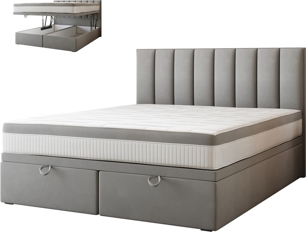 TRADA Bond Boxspringbett 160x200 mit Bettkasten mit Produktbild 1