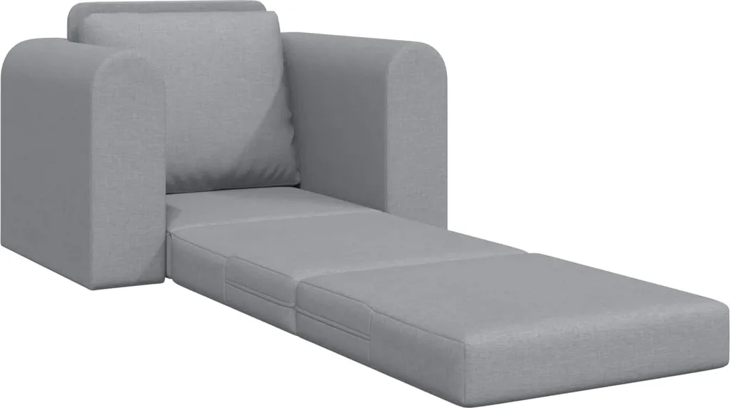 Canapé convertible d'appoint gris clair pour studio ou chambre d'amis - 3