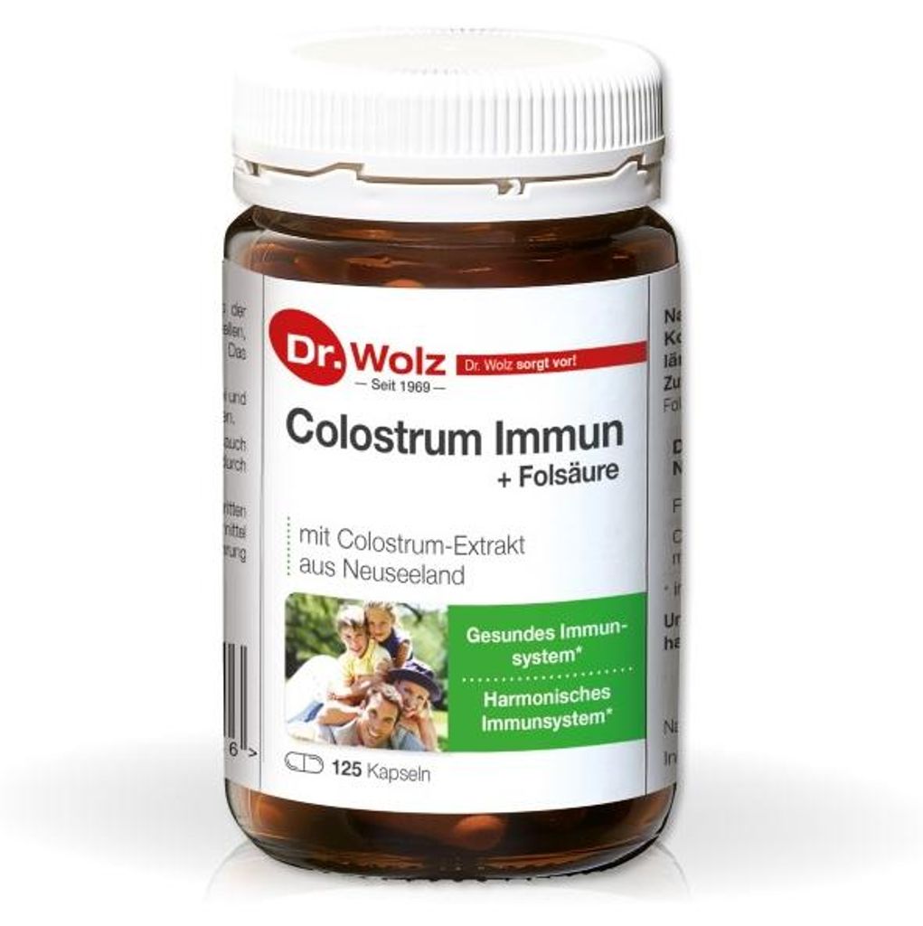 Kapsułki Colostrum Immune Dr.Wolz 125 kapsułek Zdjęcie produktu 
