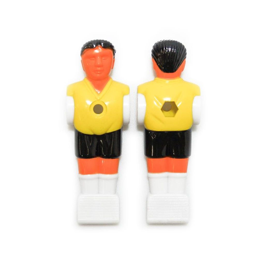 11 Stück Kickerfigur Kicker Figur Spieler "Profi Soccer Deluxe" schwarz/gelb