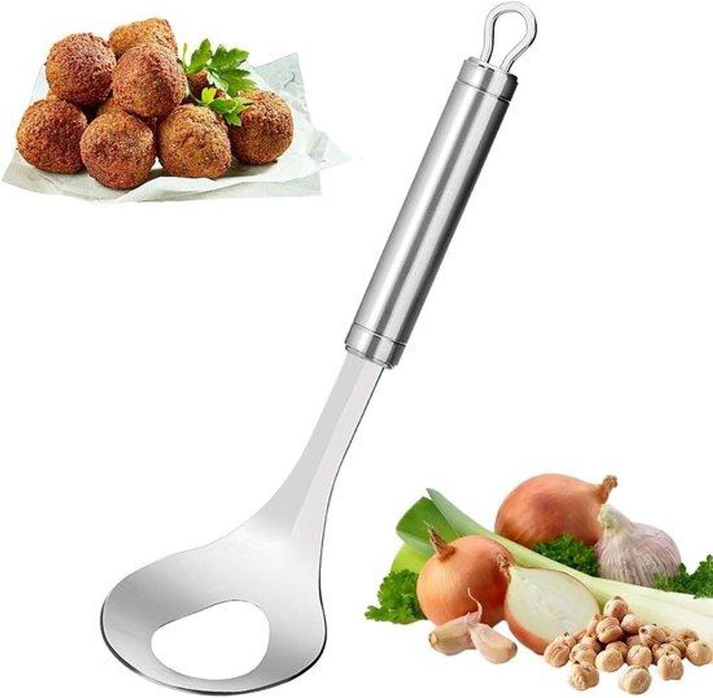 Handgehaktbal Form, Edelstahl, Antihaft, Handmixer Löffel mit Löchern | Kochutensilien für Küche, Abendessen, Rindfleisch, Hähnchen, Schweinef...