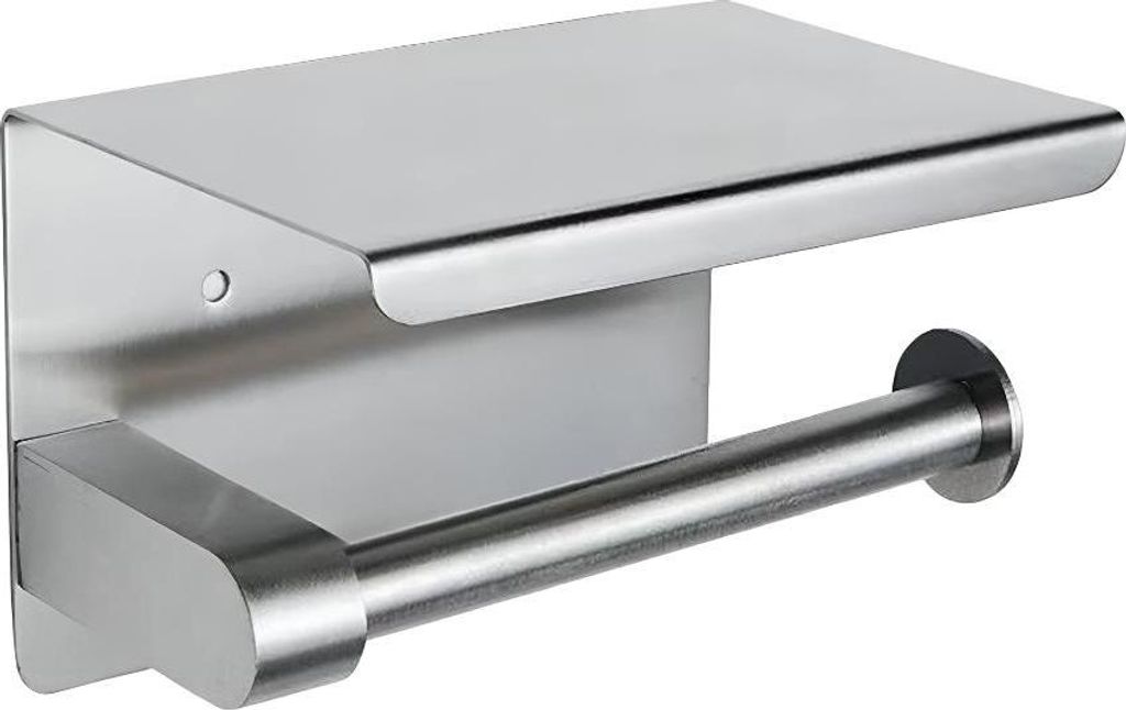 Toilettenpapierhalter Badezimmer Wandregal Gebürstetem Silber Stahl
