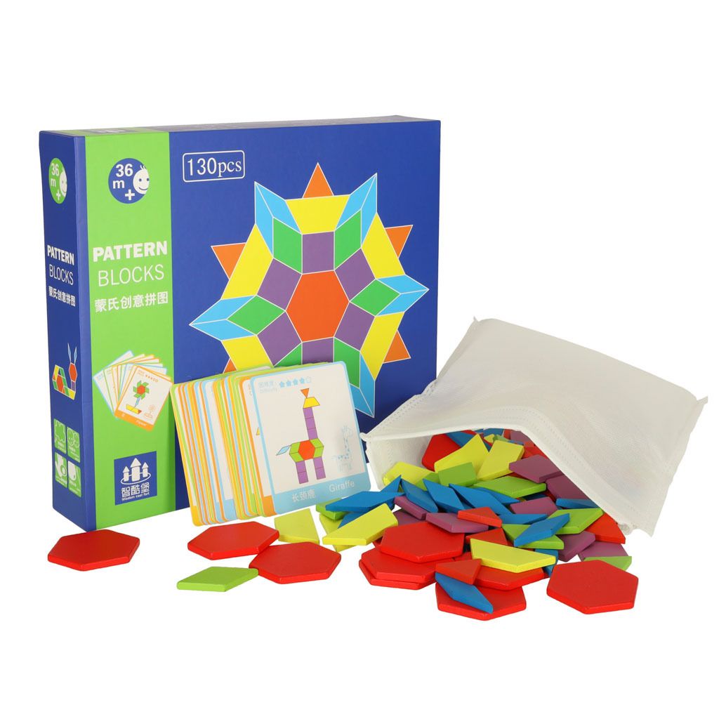 Montessori puzzle dřevěné tvary 155el. Obrázek produktu 8