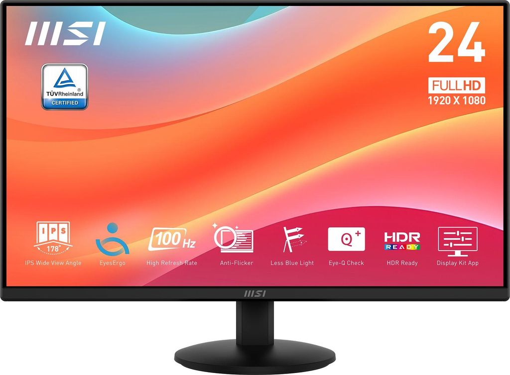 MSI PRO MP242L - 23.8" | IPS | FHD | 1 ms | 100 Hz Image du produit 