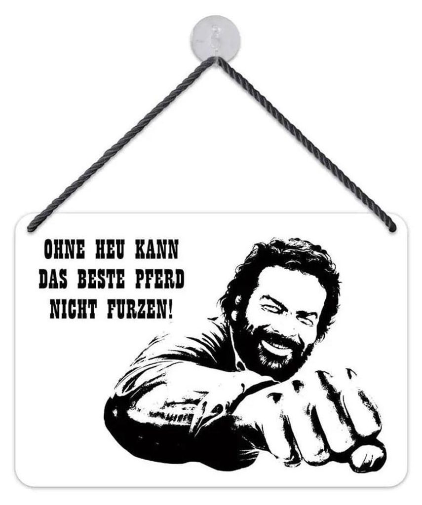 Bud Spencer Blechschild Beste Pferd 16,5 x 11,5 cm Produktbild 