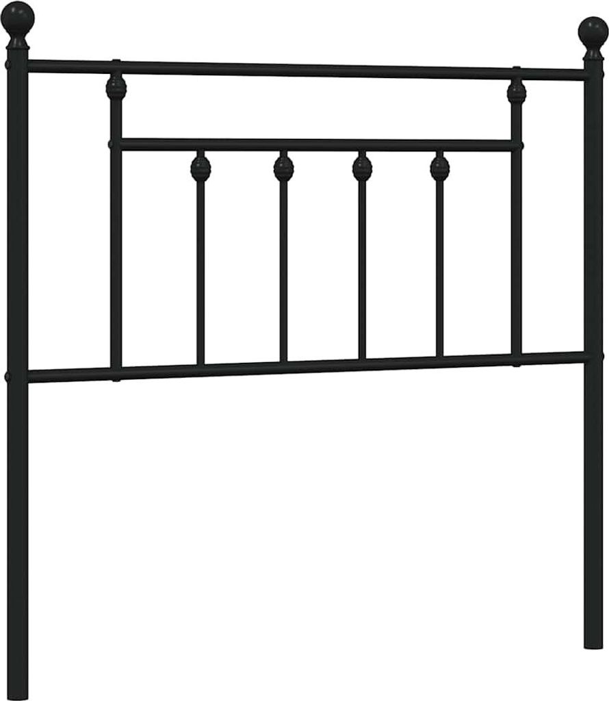 vidaXL Ersatz-Kopfteil Metall Schwarz 90 cm