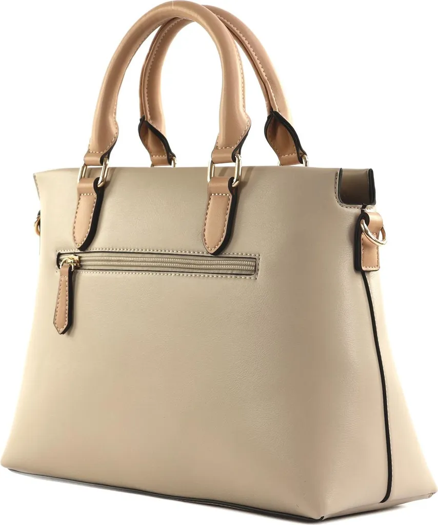 Sac shopping Riviera Picard en cuir grainé beige - Design ergonomique - 4