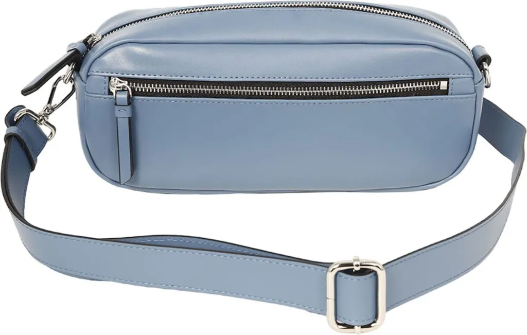 Sac à épaule en cuir pour le travail CINQUE Diane, grand sac bleu