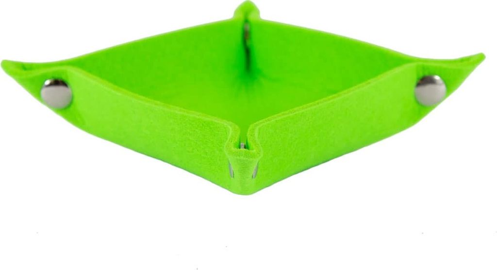 Oblique Unique Filzschale DIY Dekoschale als Schlüsselablage Geld Ablage - neongrün