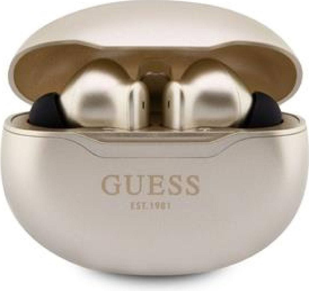 GUESS drahtlose Ohrhrer bluetooth TWS + Dockingstation GUTWST50ED (Classic EST) gold
