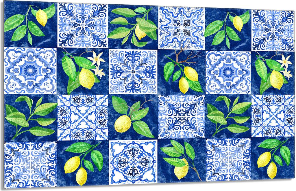 Glasschutzplatte für den Herd 80x52 Mosaik