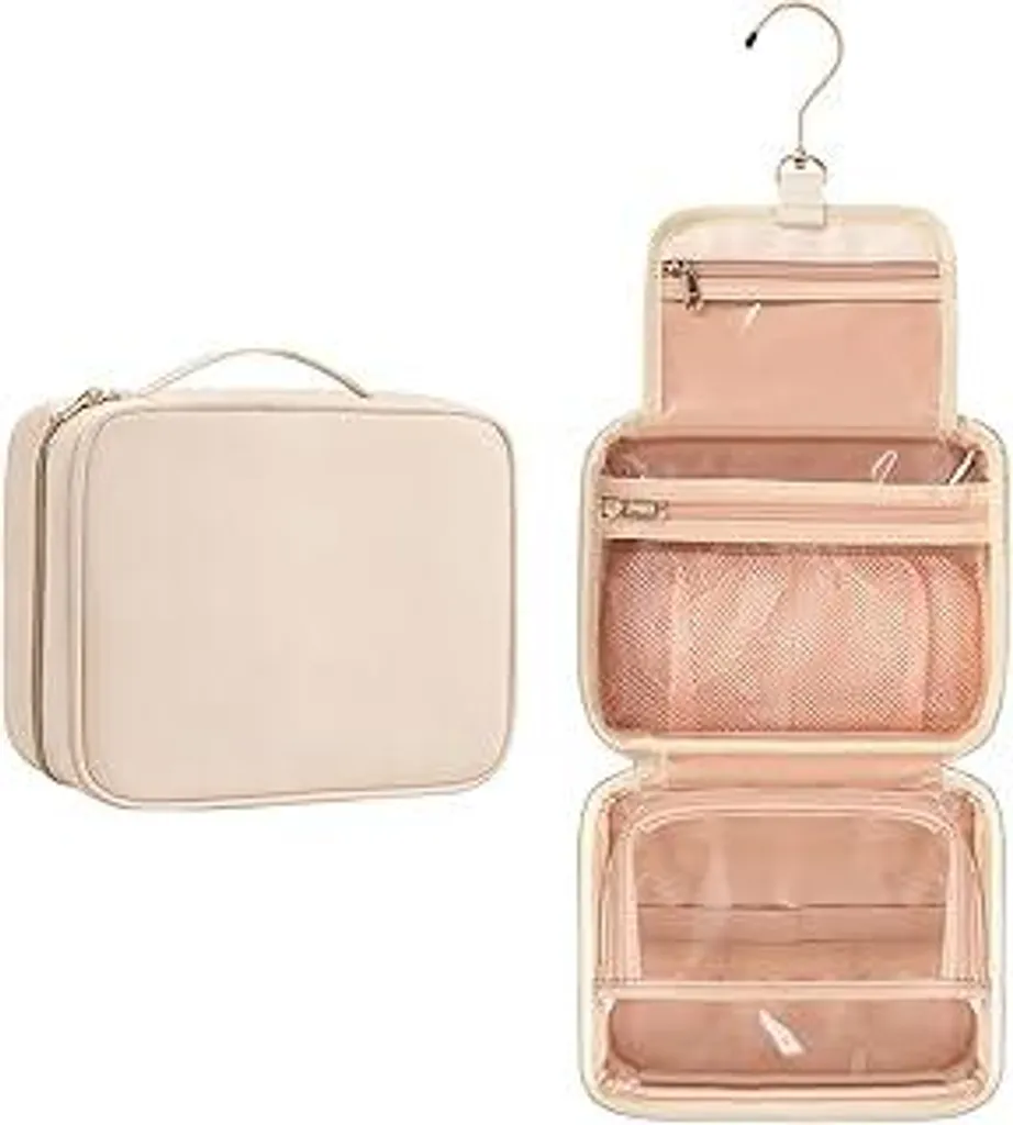 Borsa Toilette da Viaggio Appesa Bianca - Beauty Case Donna Impermeabile