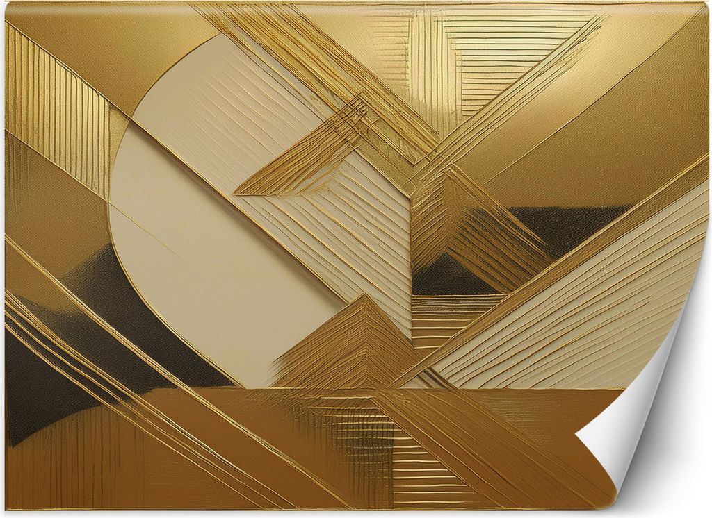 Vlies fototapete Gold Glamour Abstraktion 450x315 cm Feeby Gold inkl. Kleber einfache Montage