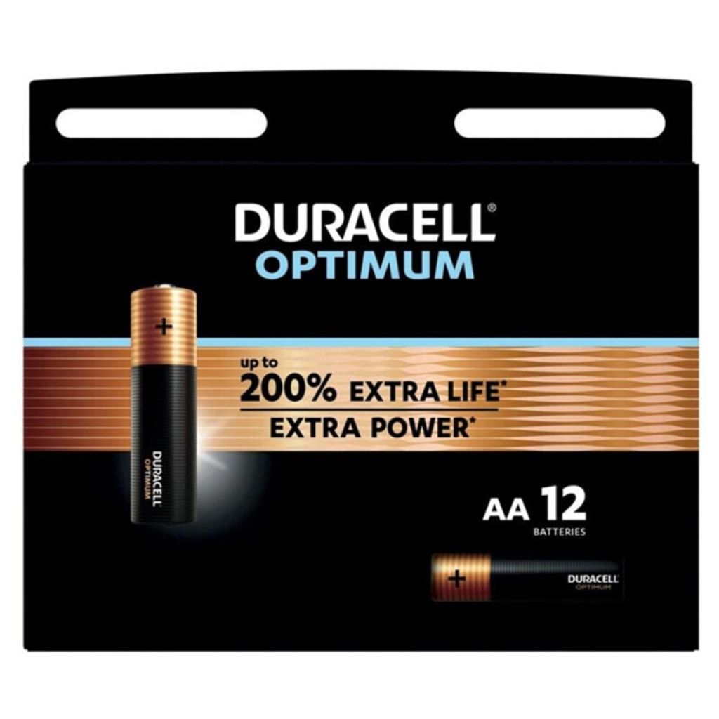 Duracell Duracell Optimum Alkaline AA-Batterien - 12 Stück