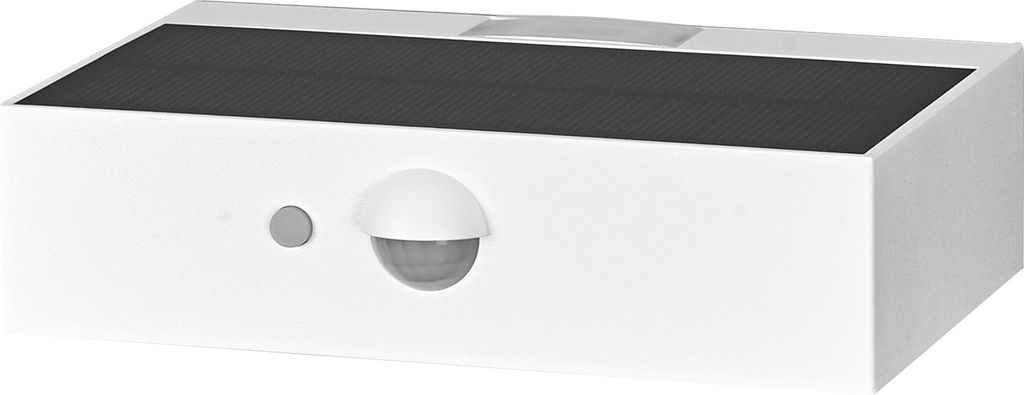 OSRAM ENDURA STYLE BRICKLUME Sensor, Solarleuchte, 3W, 300lm, weiß, indirekte Beleuchtung, Bewegungsmelder, Tageslichtsensor, IP65 Schutzklasse, 3...