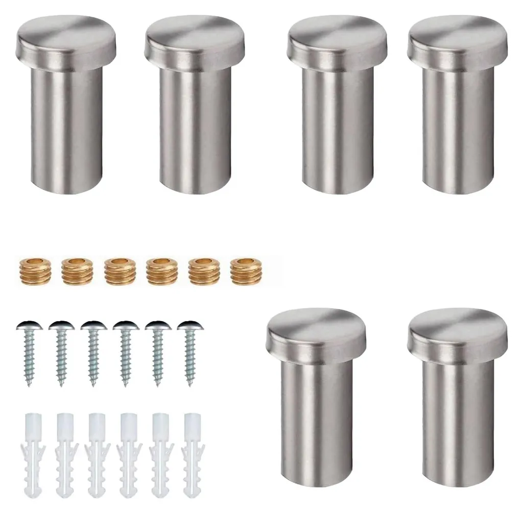 Crochets à serviette solides pour éviter les chutes lot de 6 inox