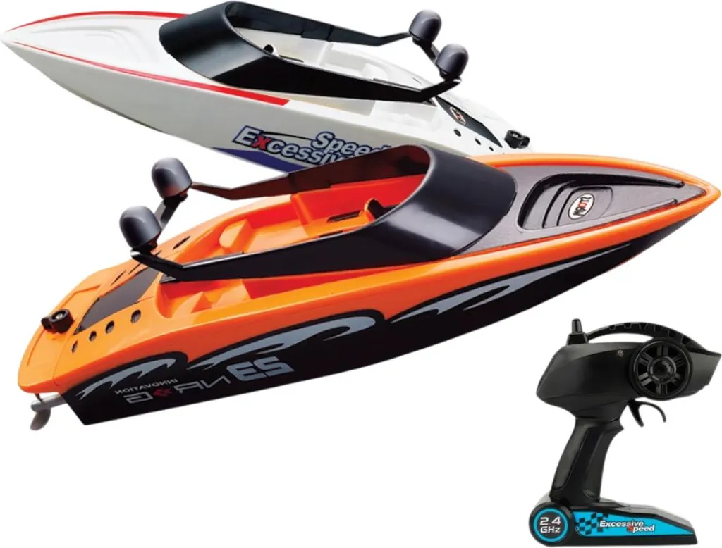 Yacht télécommandé Avizar avec portée de 100m et double turbine RC