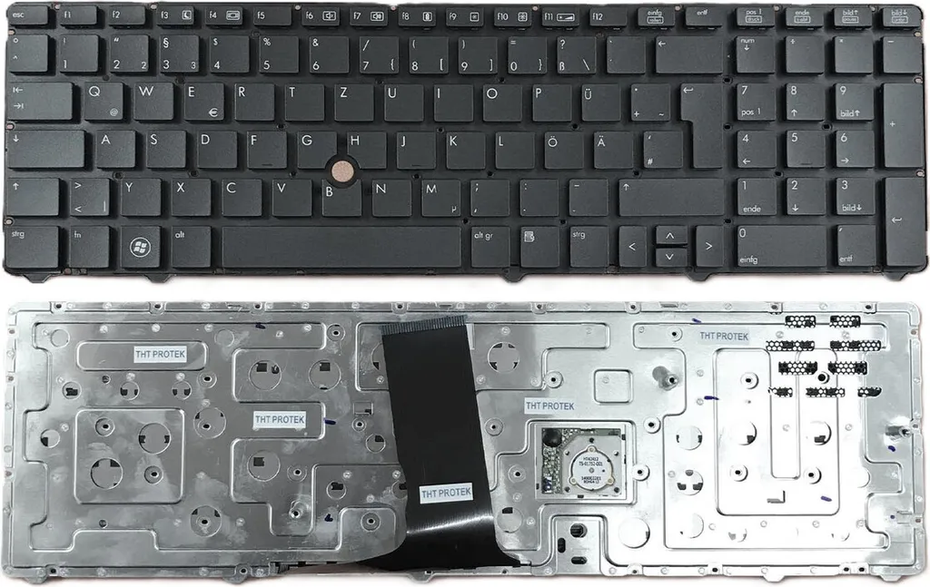 Clavier sans Cadre HP Elitebook 8760W Noir - Touches AZERTY FR Douces