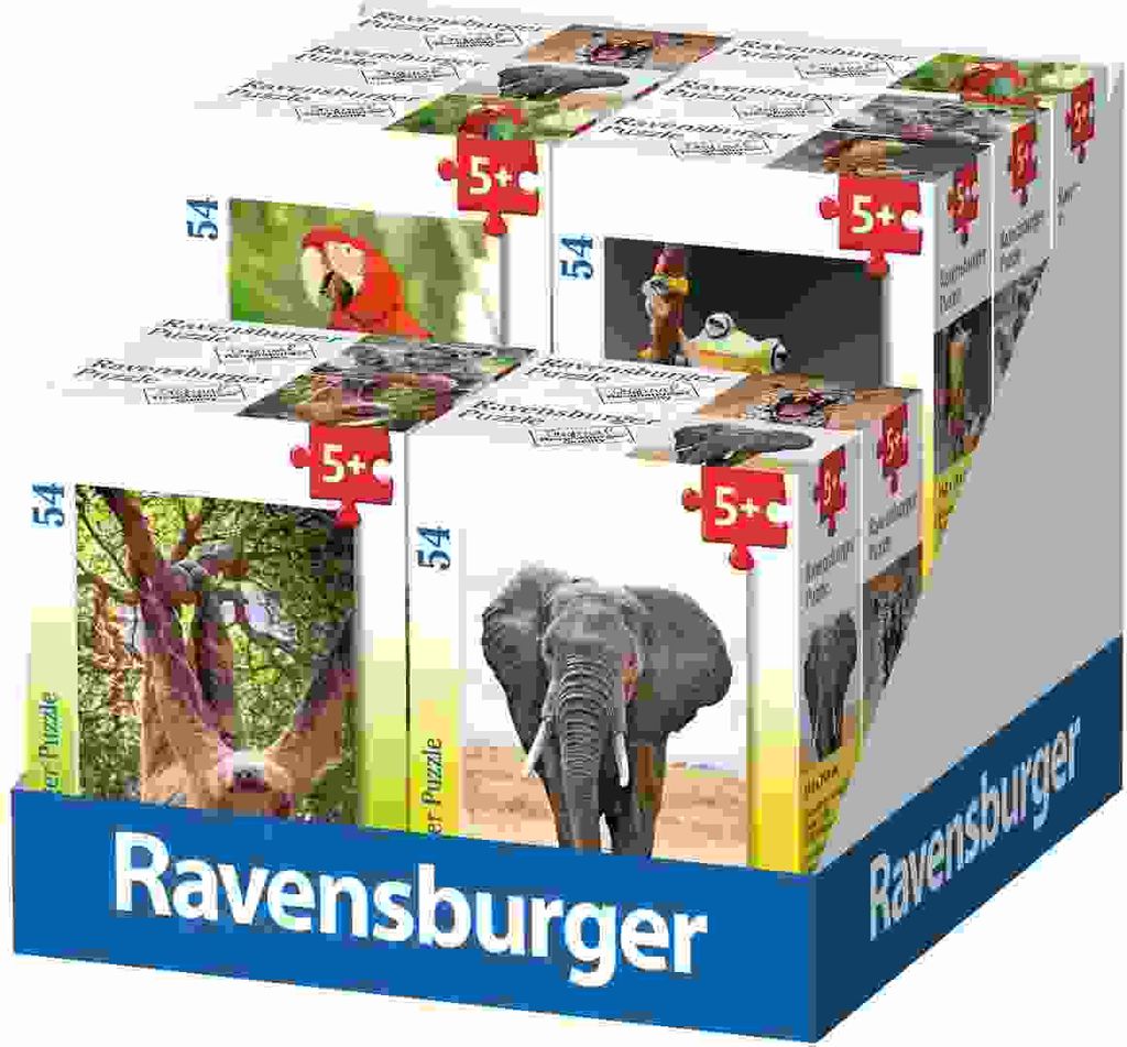 Exotische Tiere. Puzzle 54 Teile