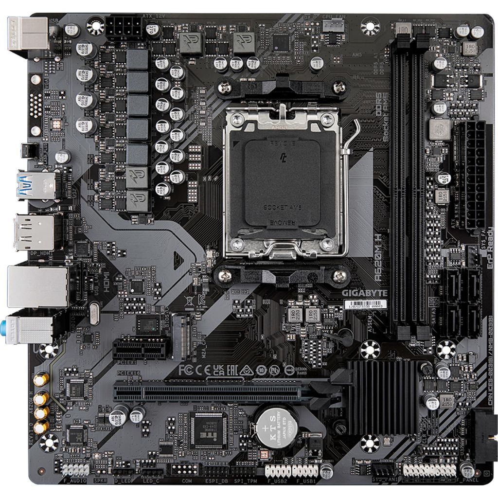 Scheda Madre GIGABYTE A620M H - Supporta CPU AMD Ryzen Immagine del prodotto 