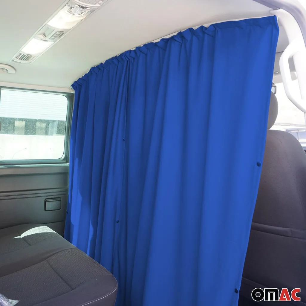 Rideau de séparation cabine pour fourgon aménagé Sprinter H3 bleu - 6