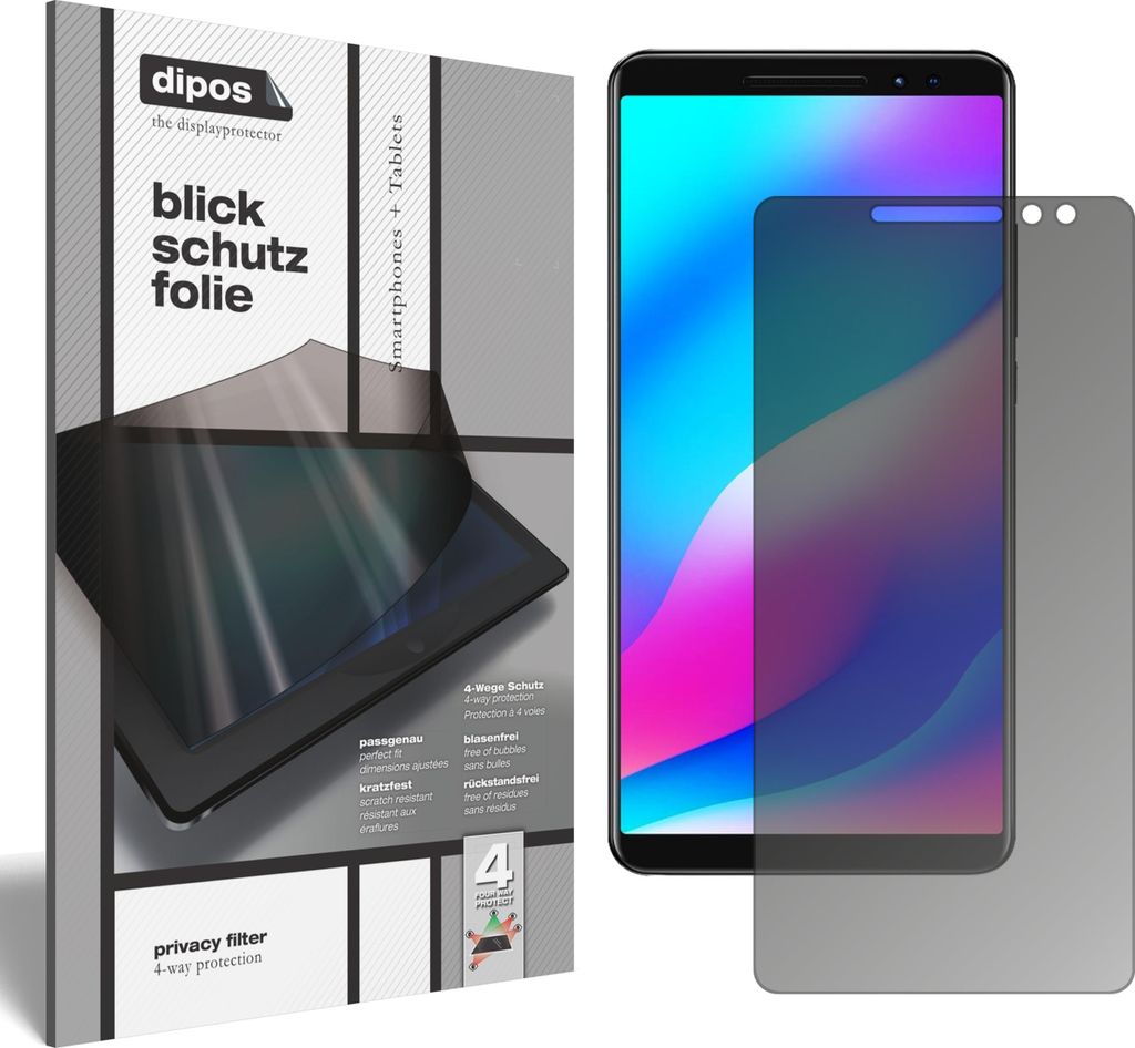 Blickschutzfolie für Blackview Max 1 matt Schutzfolie Folie Display Schutz dipos
