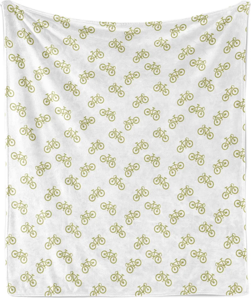 Coperta Pile Flanella ABAKUHAUS Cachi Bicicletta 175x230cm | Offerta
