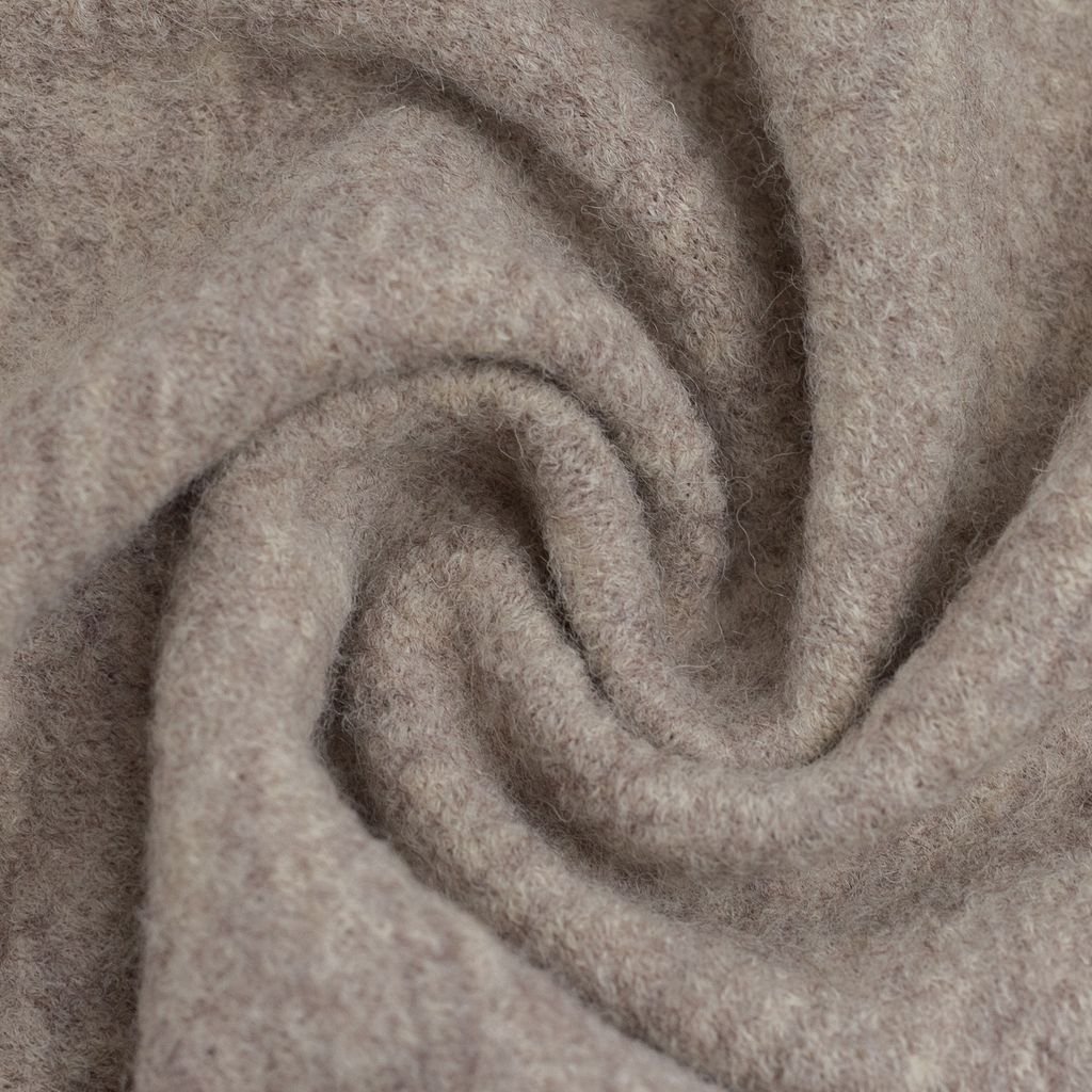 Walkloden MERINO Natur, 260 g/m², ca. 0,5 m lang, ca. 1,44 m breit, Stoffe Meterware, 100 % Schurwolle