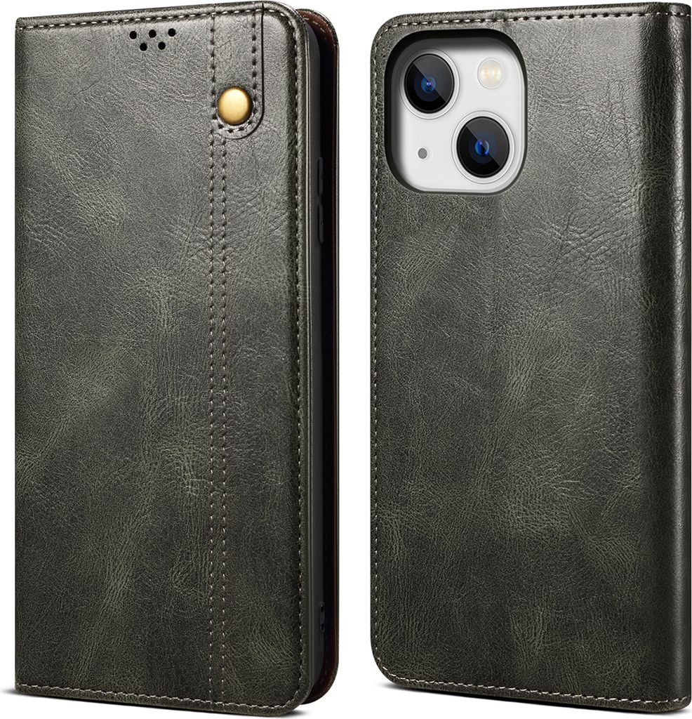 iPhone 15 Hülle, Leder Flip Brieftasche Schutzhülle für Produktbild 