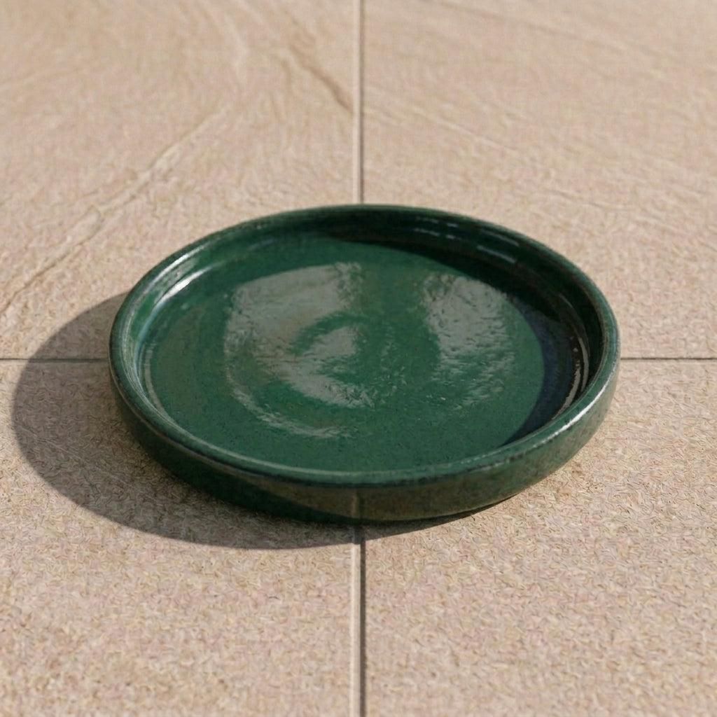 Podstawka pod doniczkę ceramiczna Provencelia Jadeitowy, Zdjęcie produktu 