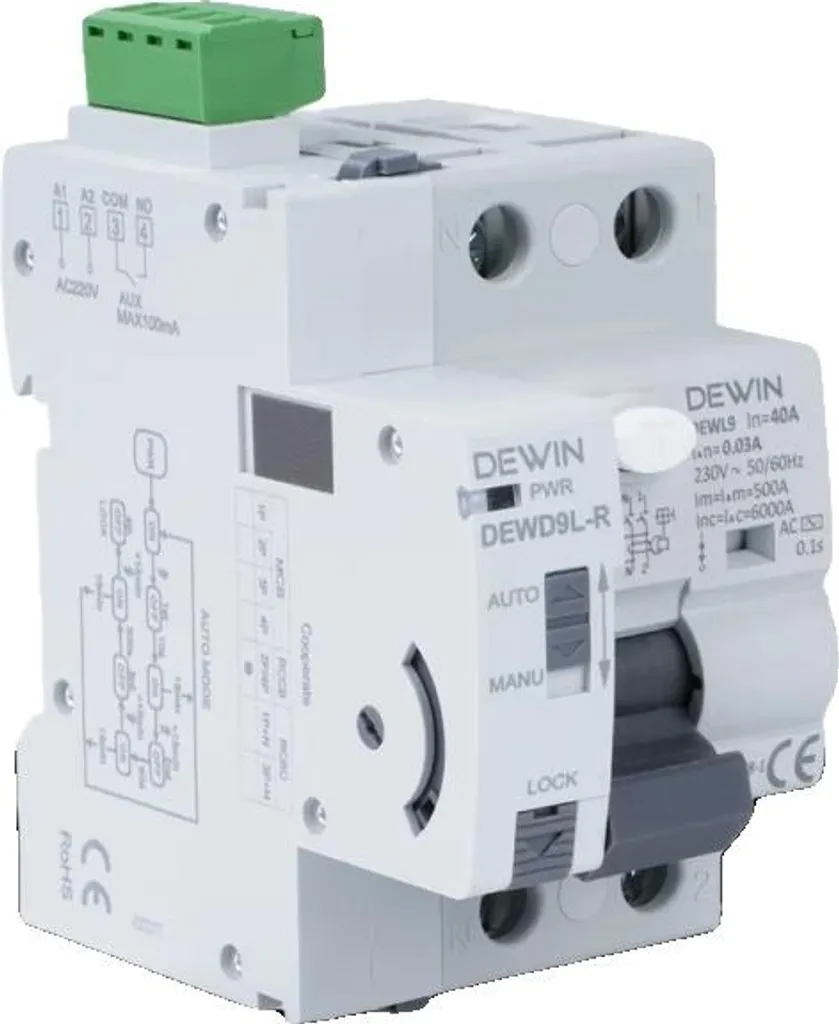 Interrupteur différentiel 30mA 220V à réarmement auto de série Pro