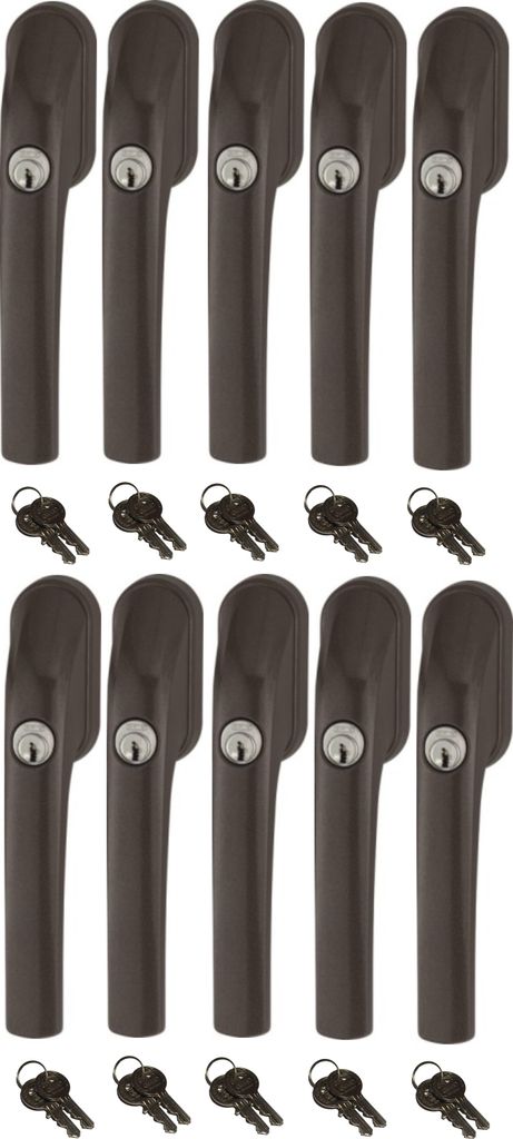 Abus FG300 abschließbarer Fenstergriff braun, im Set 10 Produktbild 