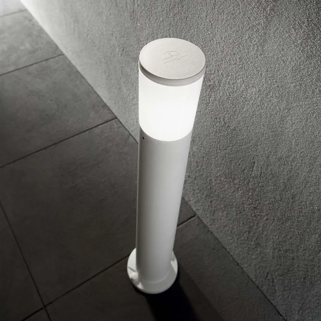 Lampadaire moderne Athena pour coin lecture - Lampe E27 blanche chic - 2