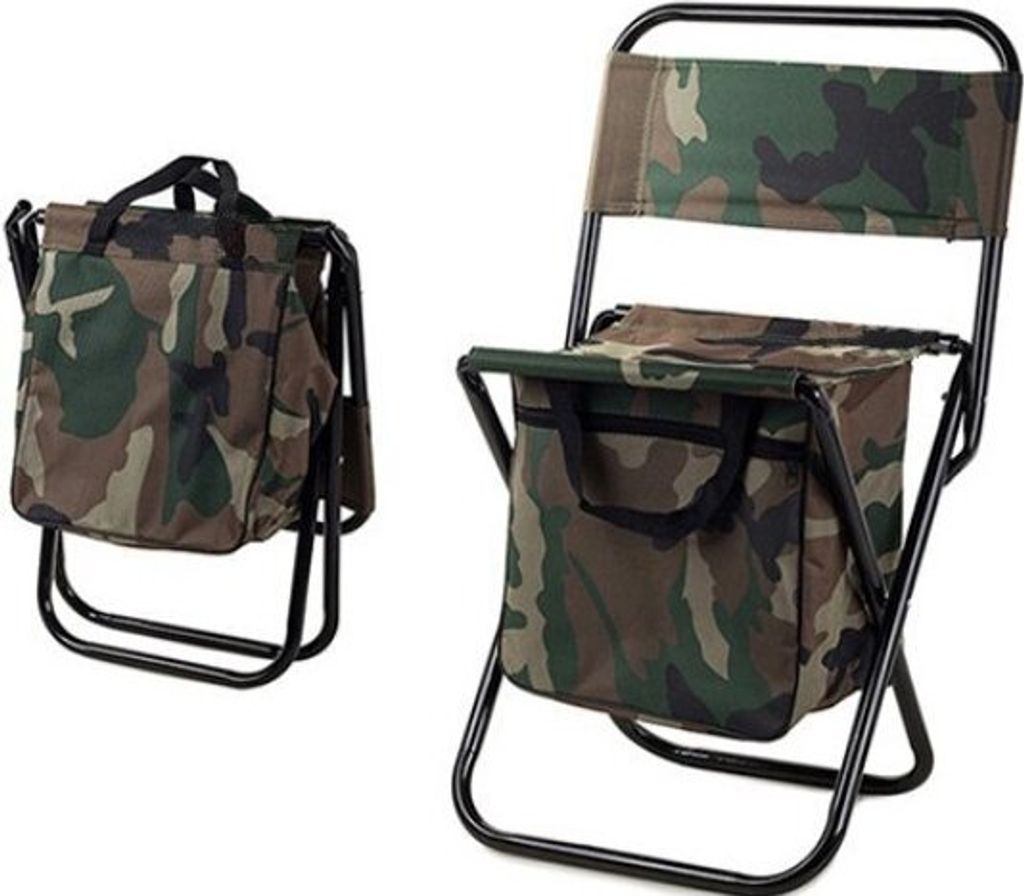 Camping-Klappstuhl mit Stauraum, Camouflage Produktbild 