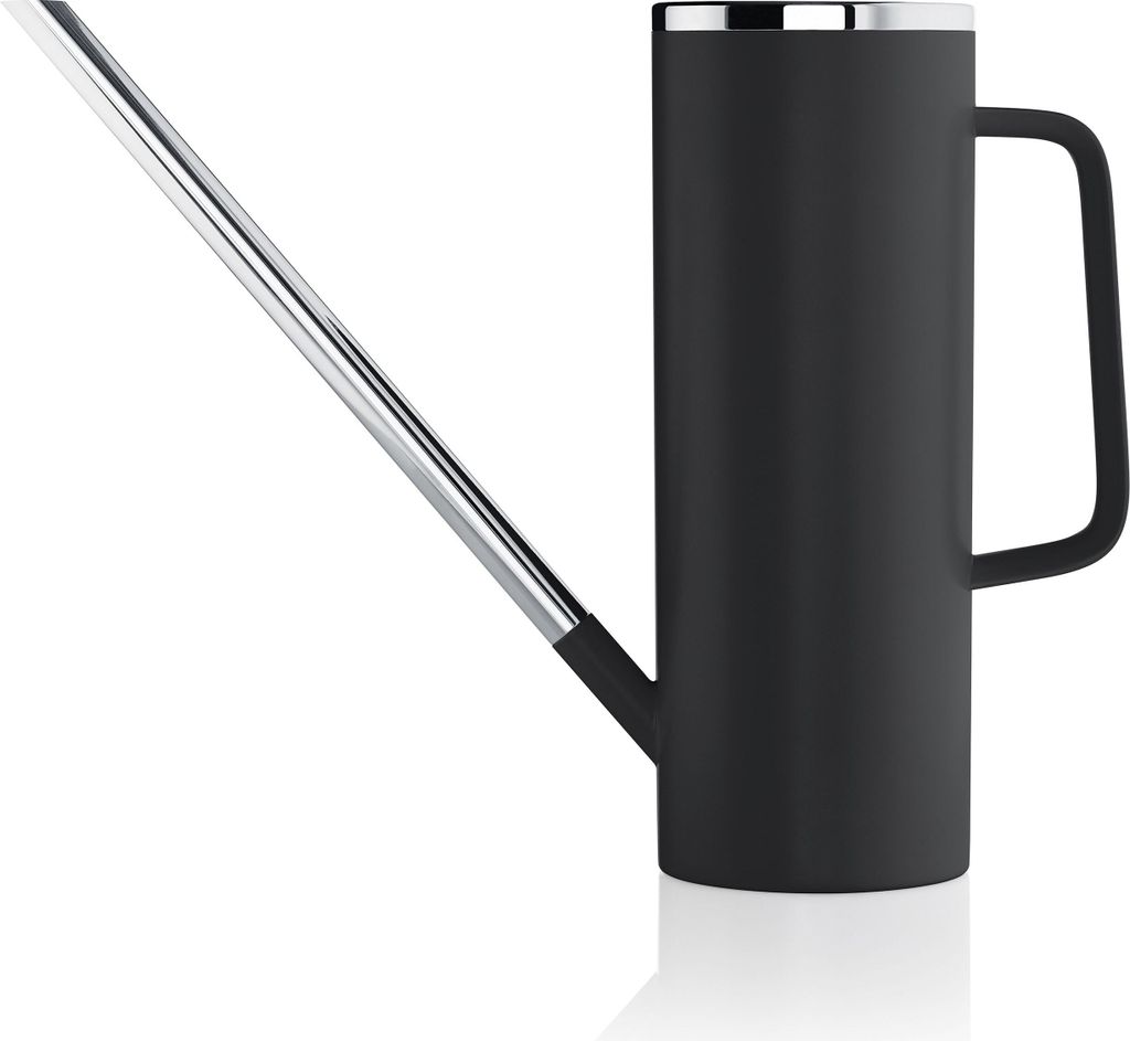 Blomus Gießkanne LIMBO Kunststoff schwarz mit Edelstahl kombiniert 1,5 L Inhalt