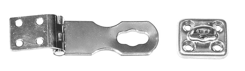Überfallscharnier, abschließbar, 67x24mm, Edelstahl A2