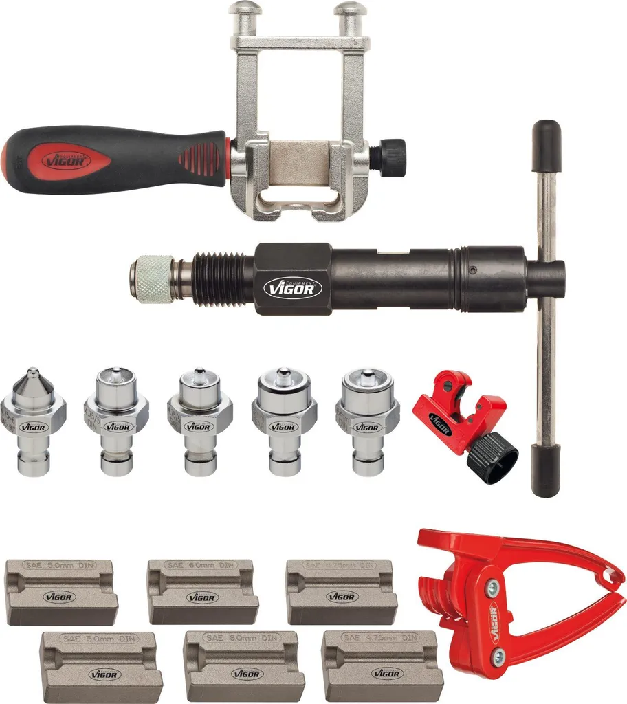 VIGOR V1728 Set d'extracteurs de goujons avec 13 pièces robustes - 7