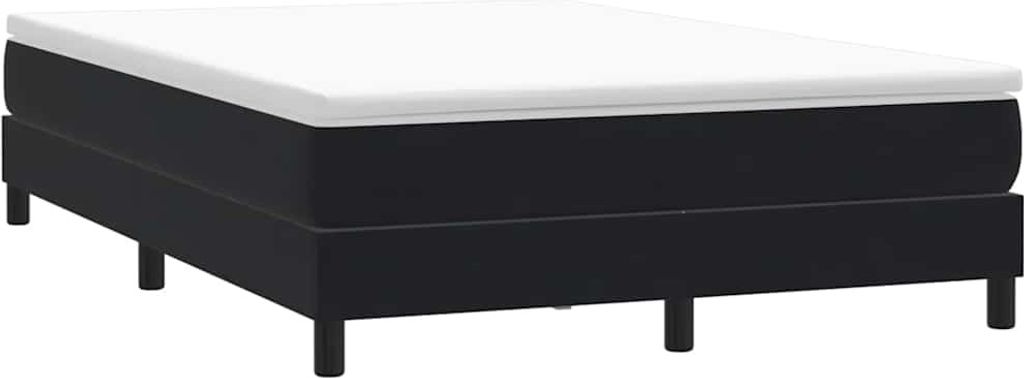 vidaXL Boxspringbett ohne Matratze Schwarz 140x220 cm Samt