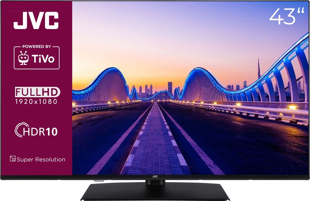 JVC LT-43VF5355 43 Zoll Fernseher Smart TV (Full HD, HDR, Triple Tuner, 6 Monate HD+ inkl.)