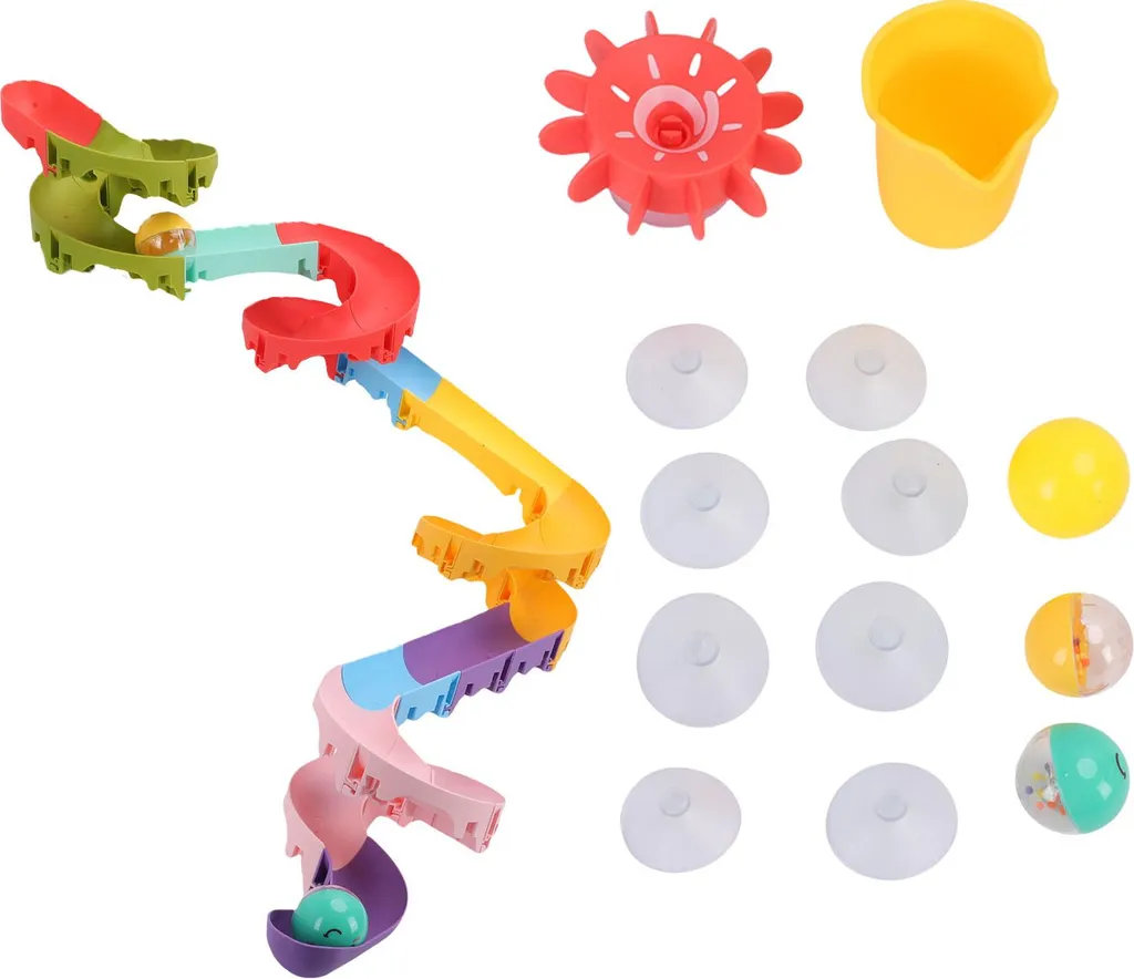 Jouet de bain pour tout-petit : toboggan mural ludique et éducatif 18m+