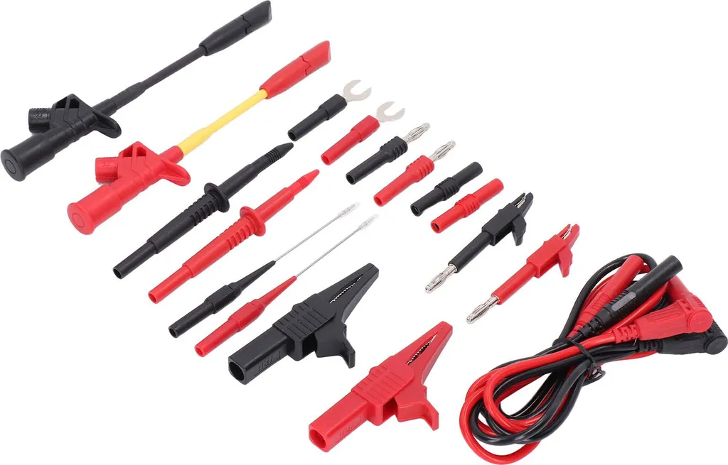 Marhynchus Clips de Test Multimètre avec Sondes Traversantes Banane