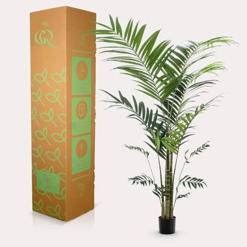 Palmier Kentia artificiel XXL 210cm - Feuillage dense haute qualité