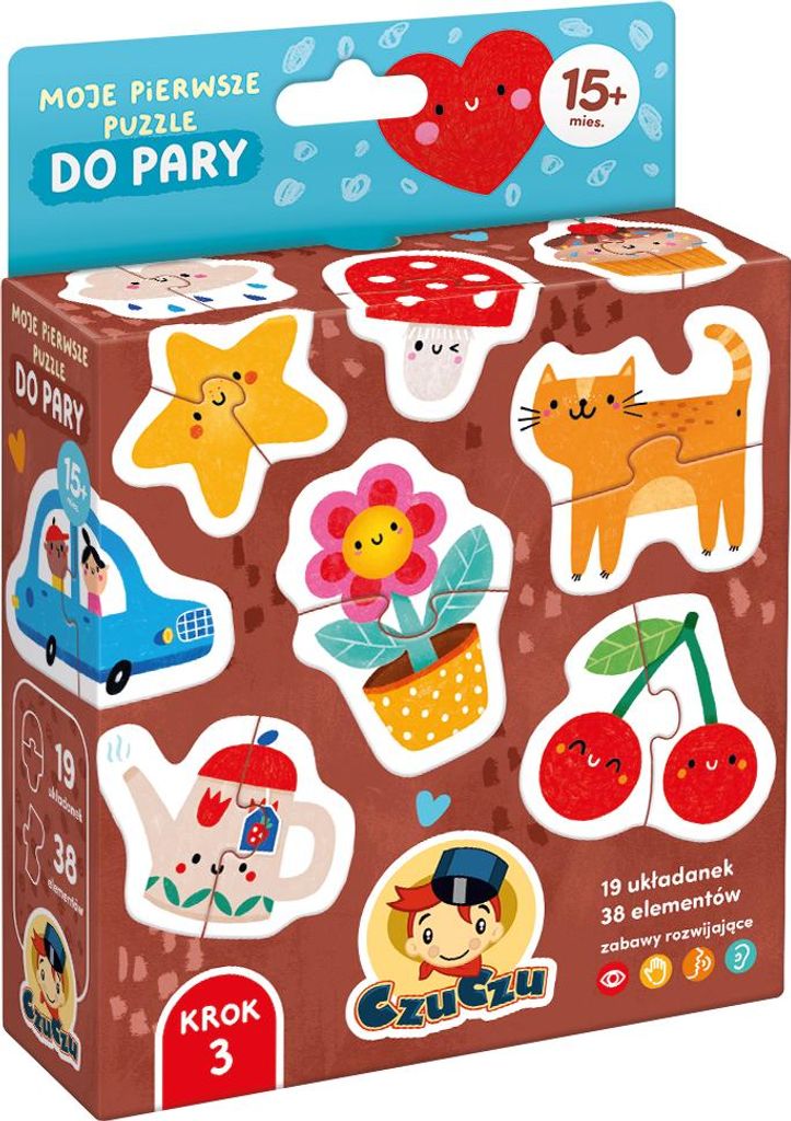 CZUCZU Il mio primo puzzle a coppie per bambini 92917 Immagine del prodotto 