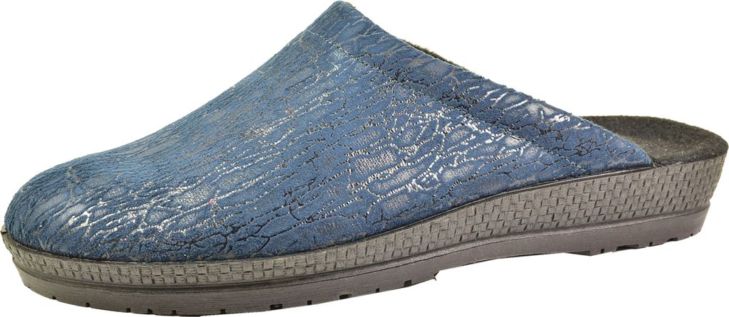Rohde Damen Pantoffel Keilabsatz Hausschuh Neustadt-D 4272, Größe:41 EU, Farbe:Blau