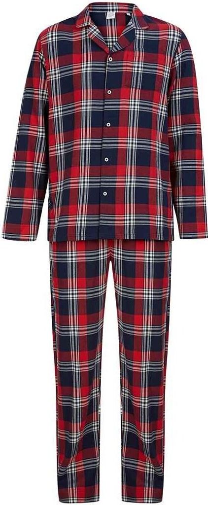 SF - Schlafanzug für Herren PC4639 (XS) (Rot/Marineblau)