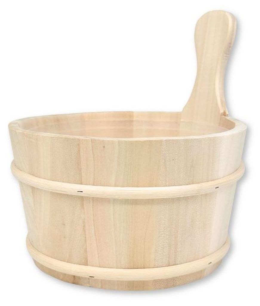 Sauna-Aufgusskübel aus Espe naturbelassen 4 Liter Produktbild 