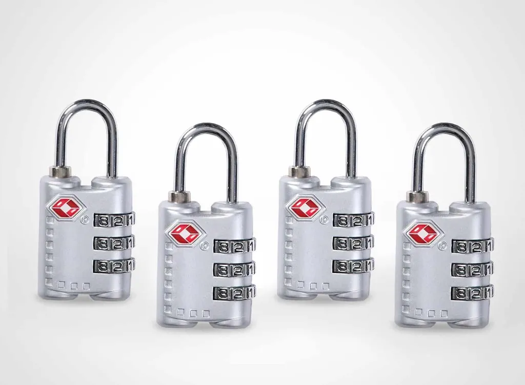 Cadenas TSA Caribee Citadel lot de 4 pour sécuriser vos bagages